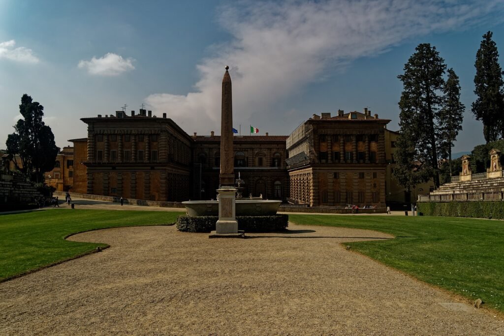 Palazzo Pitti and the entrance to the Boboli Gardens, Florence